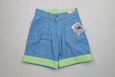 Deadstock Vtg 90s Ocean Pacific Mens 28 Spell Out Surfing Flip Cuff Shorts USA