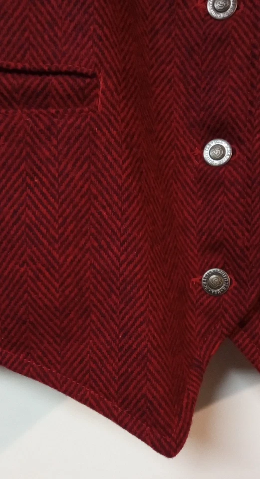 Chaleco SCHAEFER Ganado Barón 805L Mujer X-Grande Espiga Tweed Mezcla de Lana EE. UU. Foto 2 de 4