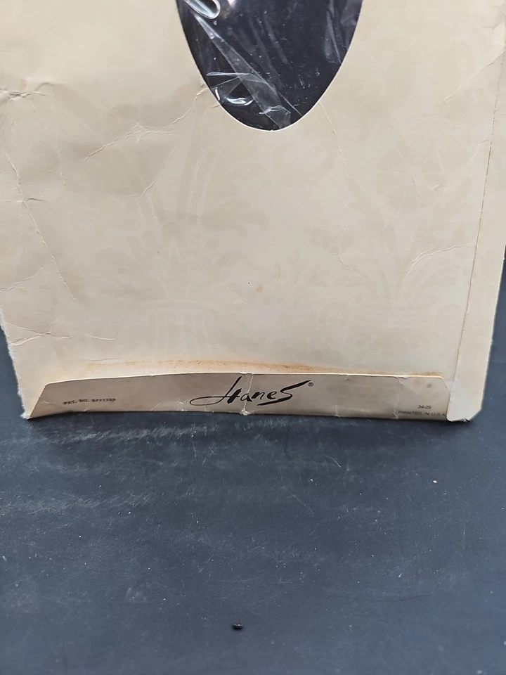 Tacón Hanes Stay Up Thigh Hi Nude #606 Medio/Alto Azul Marino Años 60/70 De Colección Foto 4 de 4