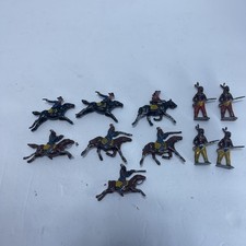 Vintage Barclay Manoil Cowboys and Indian Lead Figures Lot Lead