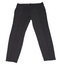 Faded Glory Ponte Leggings Womens XL Gray Solid Mid Rise Ankle Stretch Pants