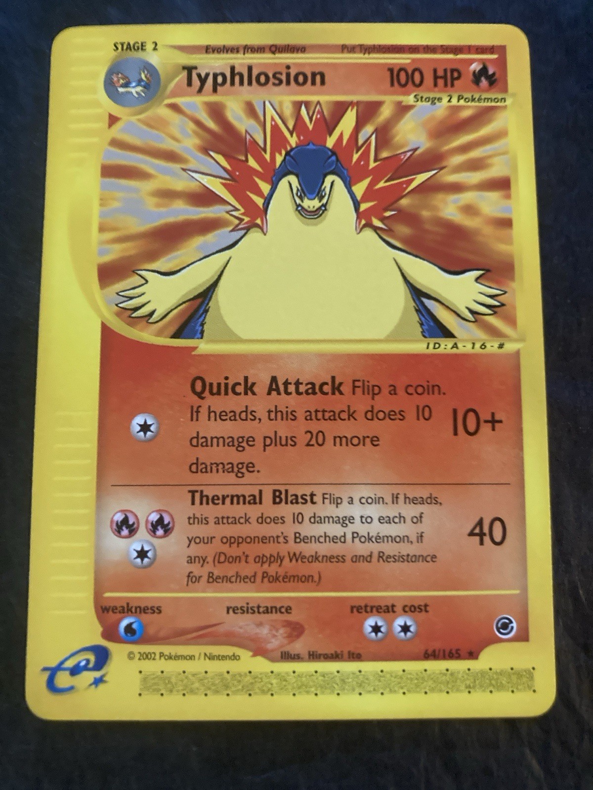 Pokemon Expedition Typhlosion Rare Non Holo 64. NM/M