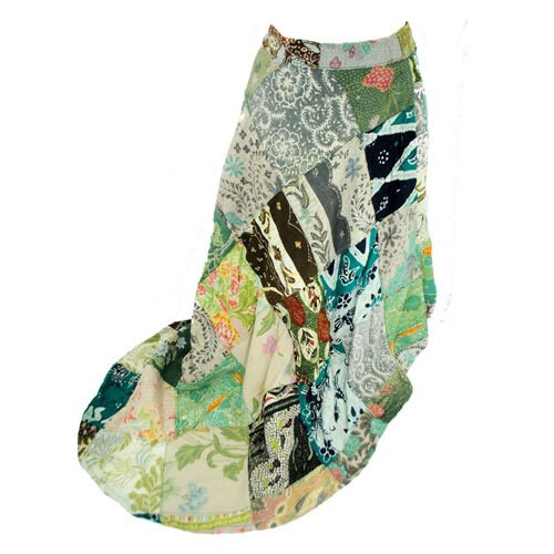 Falda Boho Gitana Hippy de Patchwork con Envoltura Multicolor Talla S- M- L