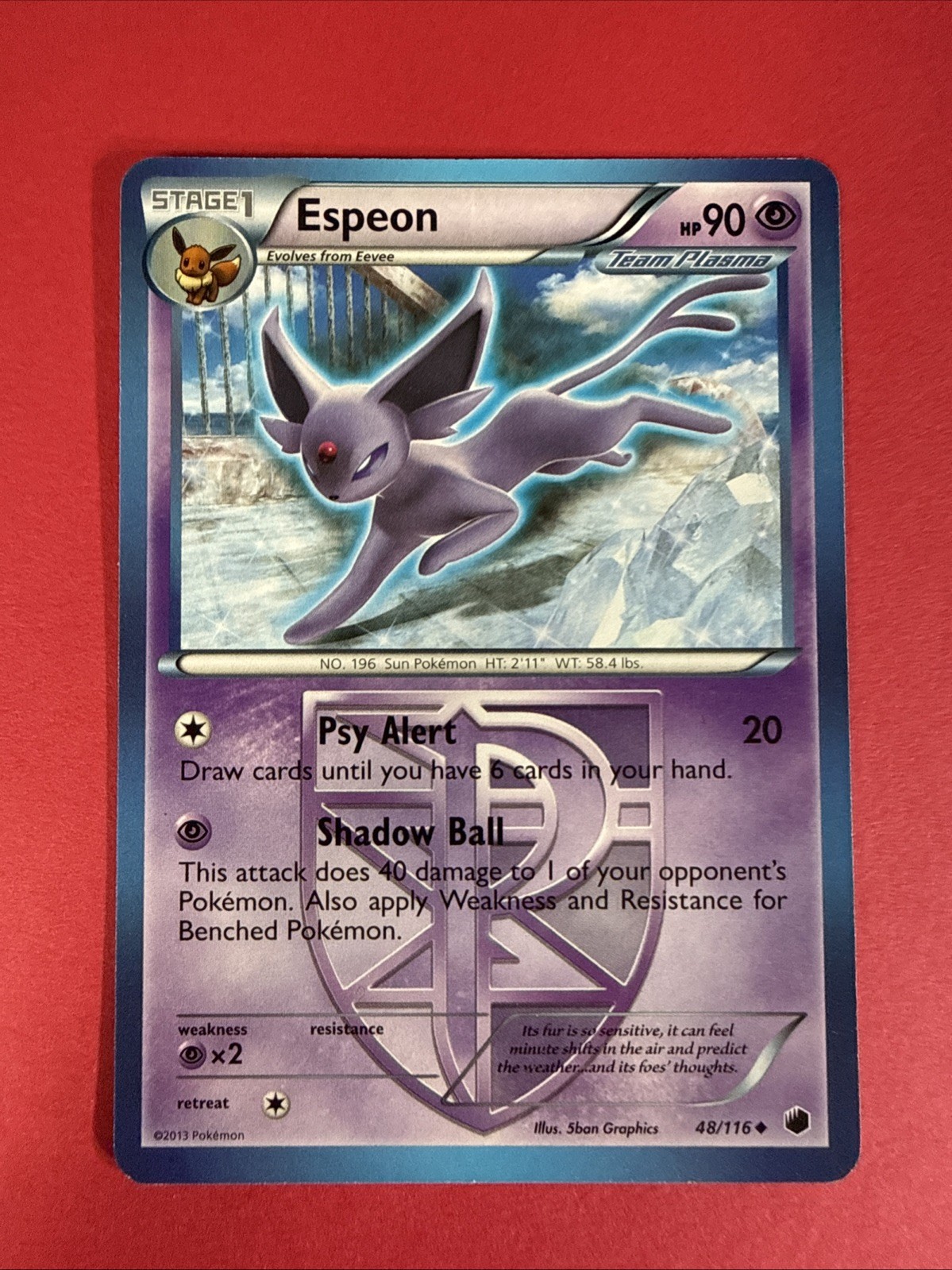 Espeon (Team Plasma) 48/116 Plasma Freeze Regular NM-