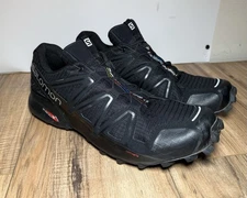 Salomon Speedcross 4 Men's 12.5 Black Trail Running Hiking Black/Black