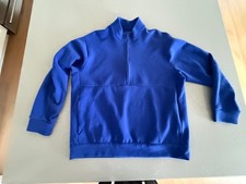 Men's Large Nike 24.7 Royal Blue Impossibly Soft Dri-FIT 1/2-Zip Top Barely worn