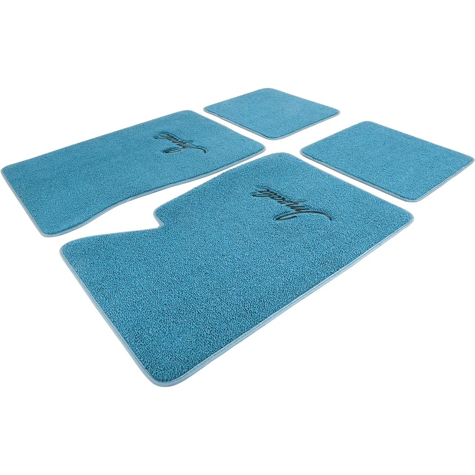 Chevrolet Bel Air 1958-70 juego de 4 alfombrillas; bucle; logotipo Impala Script; Foto 3 de 4