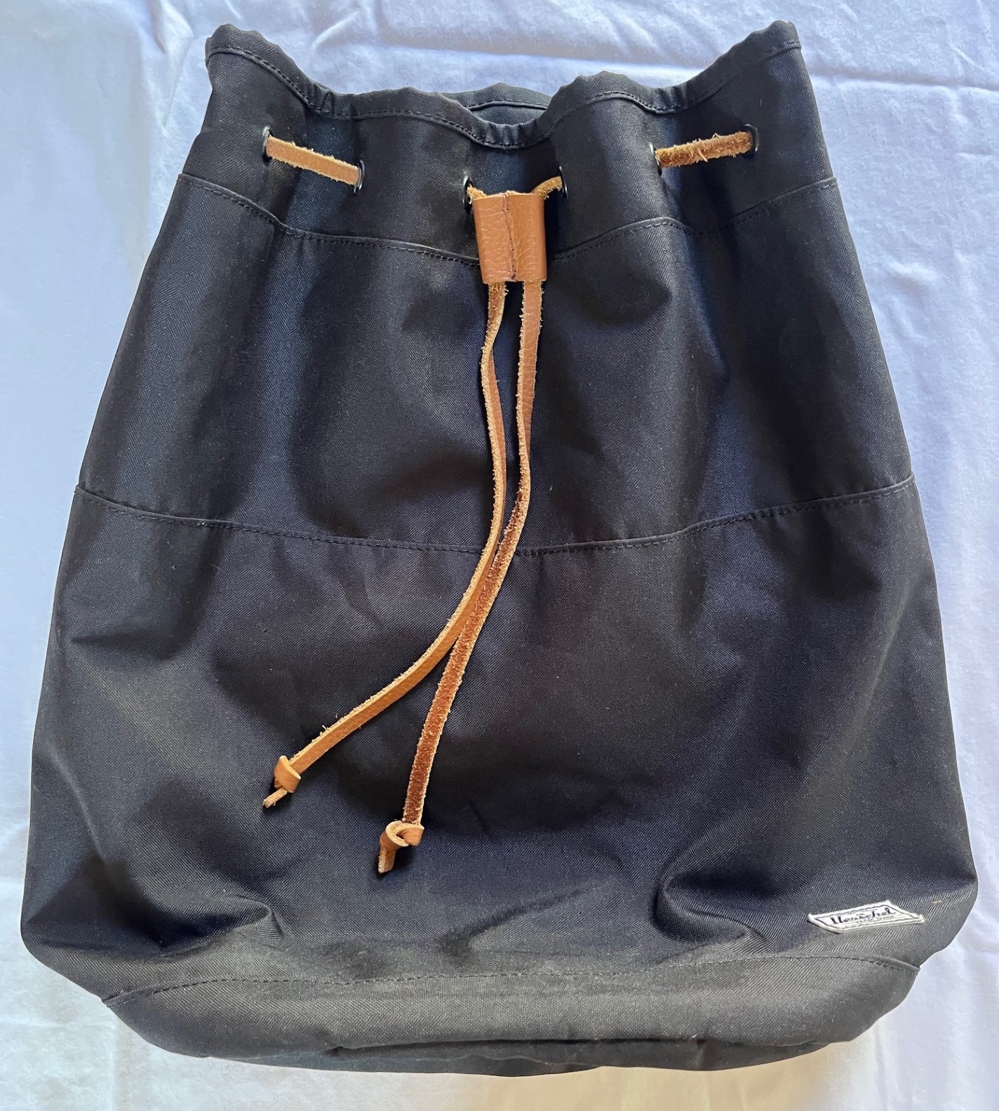 Herschel Black Drawstring Backpack - image 1