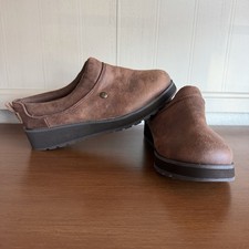 Bobs Skechers Women  s Memory Foam Fur Lined Hard Bottom Clog 7 Comfort Casual