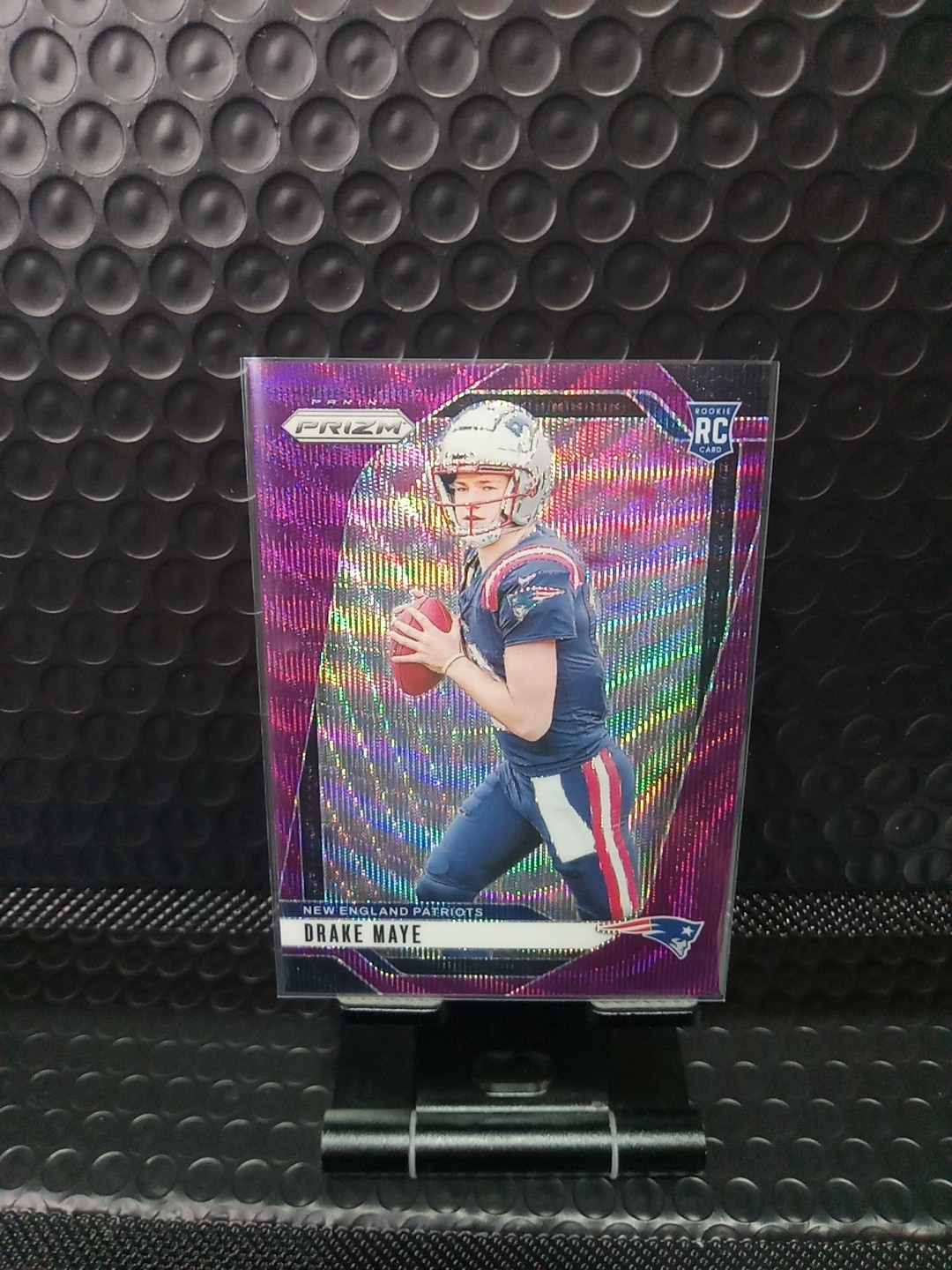 2024 Panini Prizm - Drake Maye #329 Purple Wave Prizm 84/99 (RC)