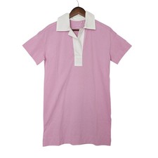 Everlane The Organic Cotton Polo Dress Size S Mauve Short Sleeve Preppy NWT