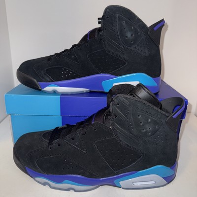 Size 10.5 Jordan 6 Black Grape Aqua Brand New Fast Shipping
