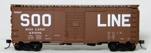 HO Accurail SLHTS #47508 40' vagón de carga de una sola puerta línea SOO #47508 construido - Imagen 4 de 5