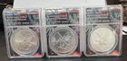 LOT OF 3 - 2021 Type 2 Silver Eagle ANACS MS70 Inaugural Release Limited Edition