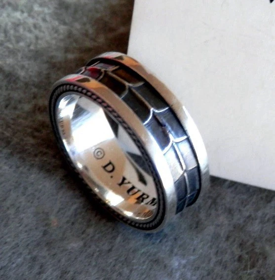 DavidYurman Como Nuevo, Colección Armería Plata de Ley 925 Talla 10 (8 mm de Ancho) Foto 2 de 4