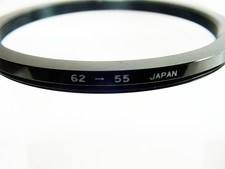 62-55mm Step-down Adapter Ring  Metal  Japan  No box  New  6.95 