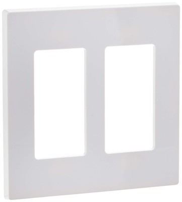 Leviton Decora Plus Screwless White Wallplate 2 Gang Snap On Installation