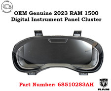 Oem 2023 Ram 1500 12 Display Digital Instrument Panel Cluster Module 68510283ah