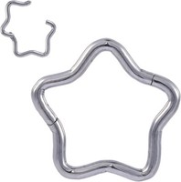 2X 16G Septum Ring Clicker Lippen Piercing Tragus Helix Daith Ohrring