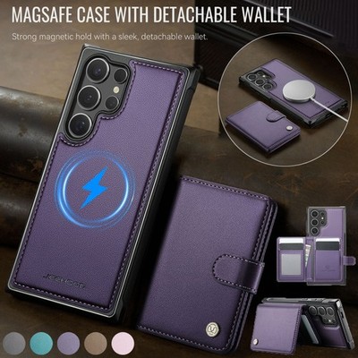 Magnetic Detachable Wallet Case Cover For Samsung S26 S25 S24 S23 S22 S21 Ultra