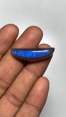 Awesome Quality Natura Labradorite Gemstones Cabochon Blue Fire Fancy 9.5X32 MM - Picture 23 of 24