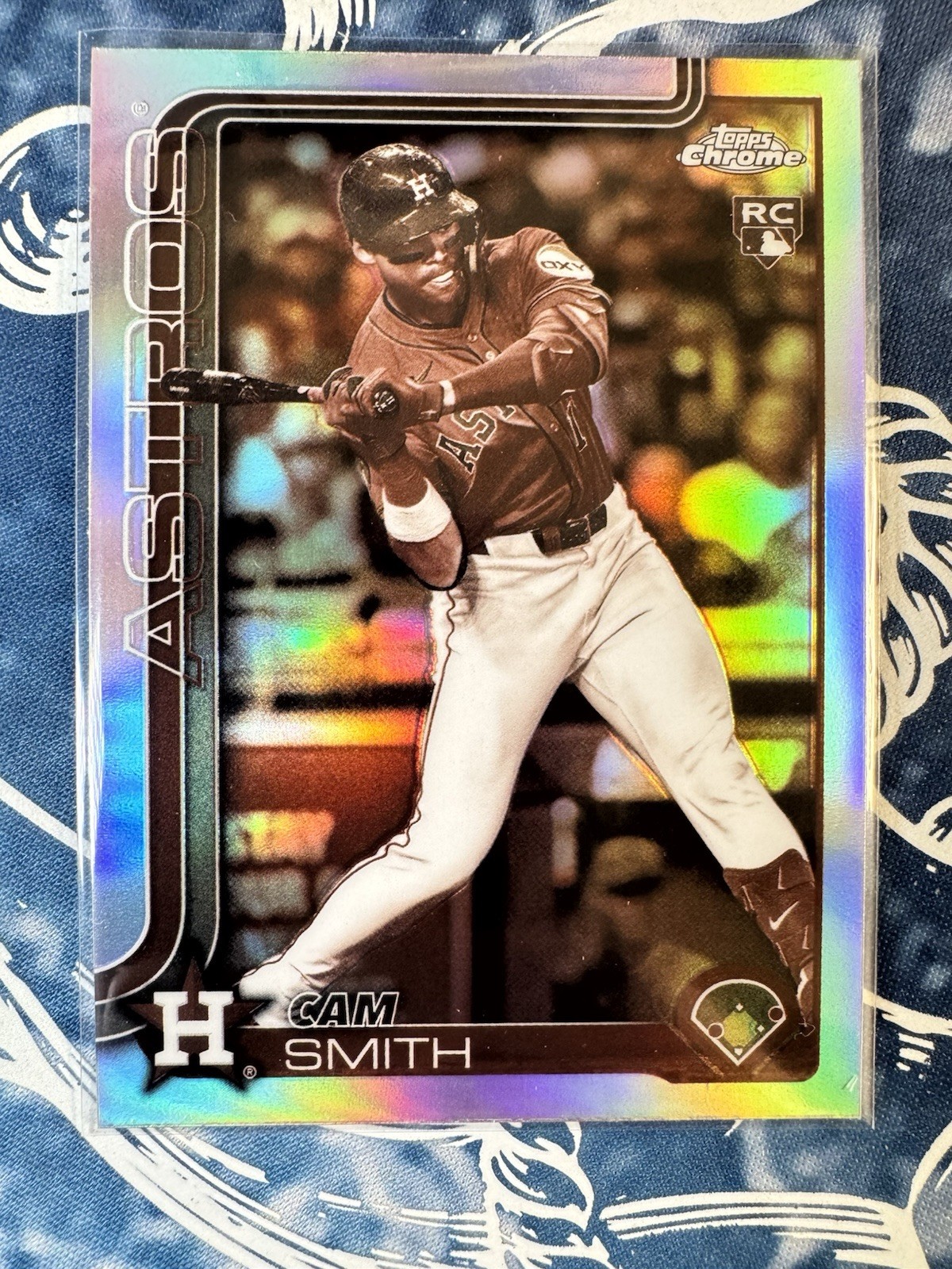 2025 Topps Chrome Update Cam Smith #USC145 RC Sepia Refractor Houston Astros
