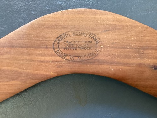 "Boomerang australiano vintage 19 3/4"" hecho en Australia" - Imagen 3 de 3