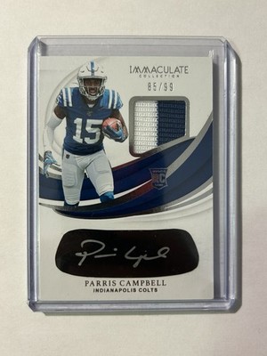 2019 Immaculate - RC Patch Auto /99 Parris Campbell Eye black Auto #REB-PCA