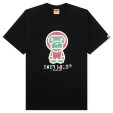 A BATHING APE COLORS BABY MILO TEE - BLACK