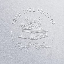 From The Library Of Custom Book Embosser Ex Libris Embosser Seal For Book Lovers