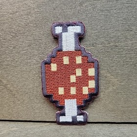 Art&iacute;culo de comida para carne - Legend of Zelda parche Iron-On Nintendo 8 bits NES Pixel