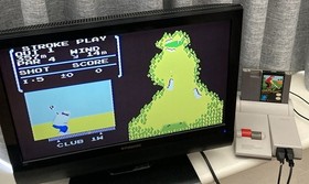 NES ~ GOLF ~ Nintendo Game 3 Screw NES-GF-GBR Cart + Sleeve + Box Pal