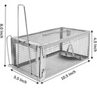 Humane Rat Trap - Catch & Release Chipmunks, Squirrels, Rats & Mice, Metal Cage — photo 2
