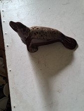 Vintage Fosters Pottery Cornwall Green Seal Ornament Figure - 20 cm