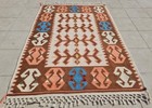 Amazing Hand Knotted Turkish Kilim kilim Wool Area Rug 4.11 x 3.5 Ft — photo 3