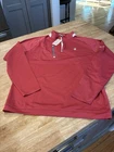 Peter Millar Quarter Zip Pullover Mens M Pink Crown Sport Golf Brand New A5