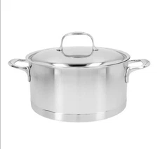 Demeyere Atlantis 5.5 qt, 18/10 Stainless Steel, Dutch Oven With Lid