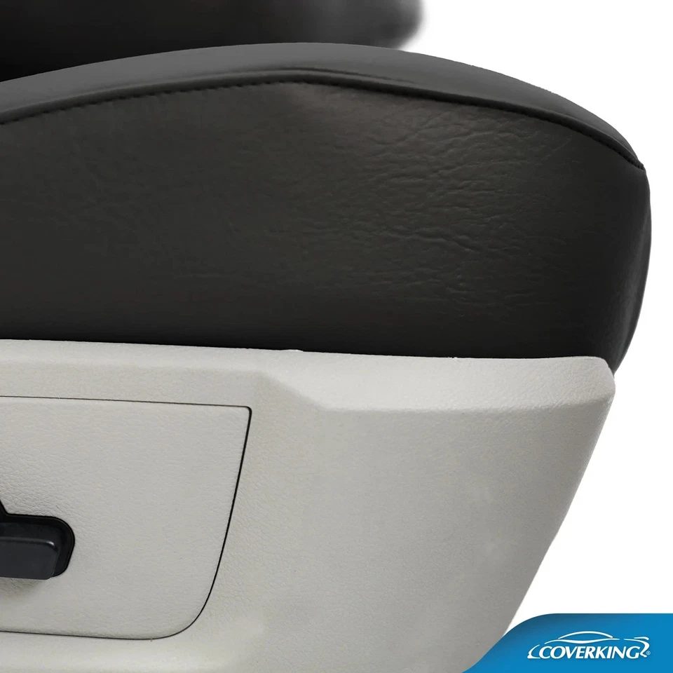 Coverking CSCQ12RM1157 Gray Leatherette Front Seat Covers for 2019-2021 Ram 1500 - Изображение 3 из 4