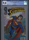 Adventures of Superman #505 Cover-Newsstand Variant (DC Oct/93) CGC GRADE 9.0