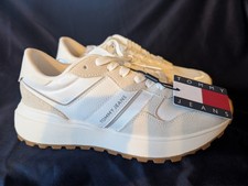 Tommy Hilfiger Sneaker Damen Gr. 39 Tommy Jeans Weiß / Beige Neu