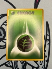 Japanese Grass Energy - Base Set - Common Pokemon Card - NM/Mint