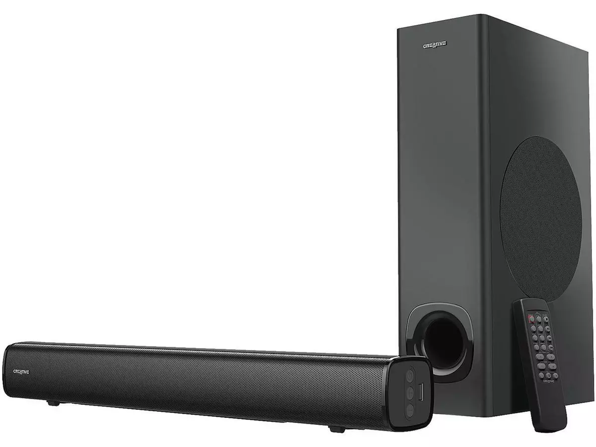 Creative Stage 2.1 High Performance Under monitor Soundbar with
