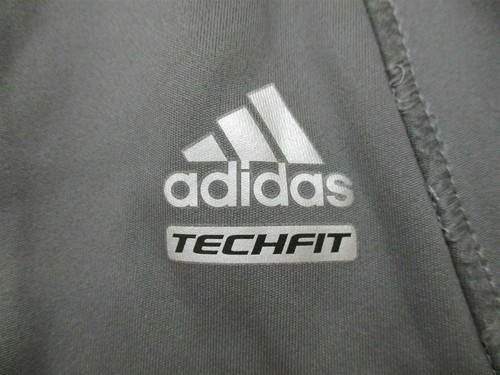 ADIDAS CLIMALITE Pants Youth Boy's Size S Elastic Waist Gray Training - Picture 2 of 6