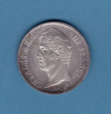( RF.19) 5 FRANCS CHARLES X 1827 W LILLE (SUP) - Photo 1/2