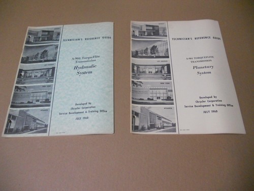 Original 1960 Mopar Chrysler Dodge Plymouth A-904 Torqueflite Technician Guide