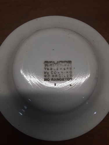 1 - Corning COMCOR Tableware Gray And Blue Stripes 4.5" Diameter Finger Bowl - Picture 3 of 5