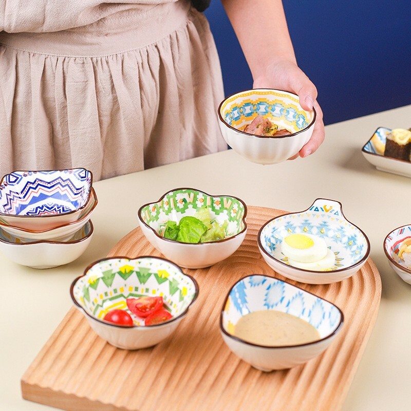 Chinesisch Japanisch Keramik Hot Pot Sauce Dip Bowls Keramik Soßenschalen UK