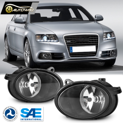 Winjet Clear Fog Light Kit For Audi A4 2009-2011 - Direct Bolt-On Replacement, DOT Compliant - View #6