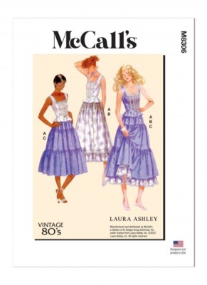 McCalls Sewing Pattern 8306 Women 16-18-20-22-24