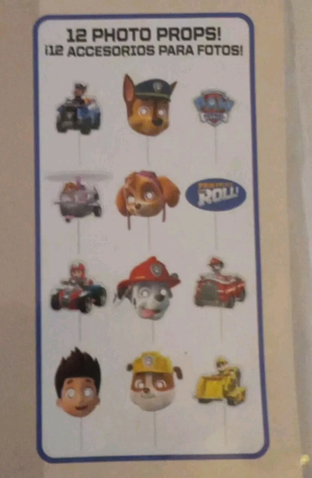 Setters de escena Paw Patrol con accesorios. Feliz Cumpleaños Fiesta  Foto 2 de 4